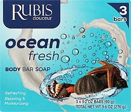 Духи, Парфюмерия, косметика УЦЕНКА Мыло "Свежесть океана" - Rubis Care Ocean Fresh Body Bar Soap *