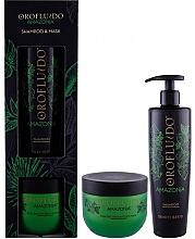 Парфумерія, косметика Набір - Orofluido Amazonia Set (shm/500ml + mask/500ml)