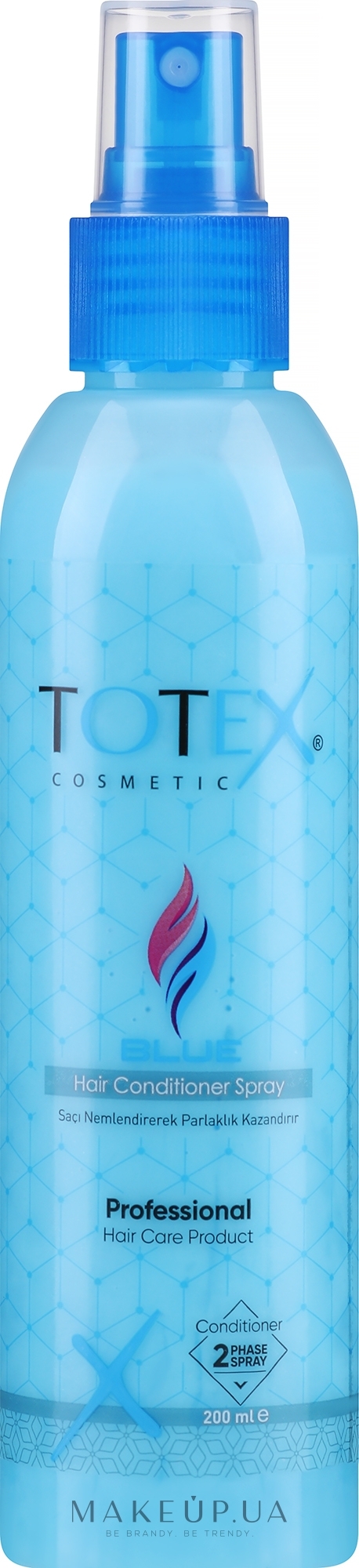 Двухфазный спрей-кондиционер для волос - Totex Cosmetic Blue Hair Conditioner Spray — фото 200ml