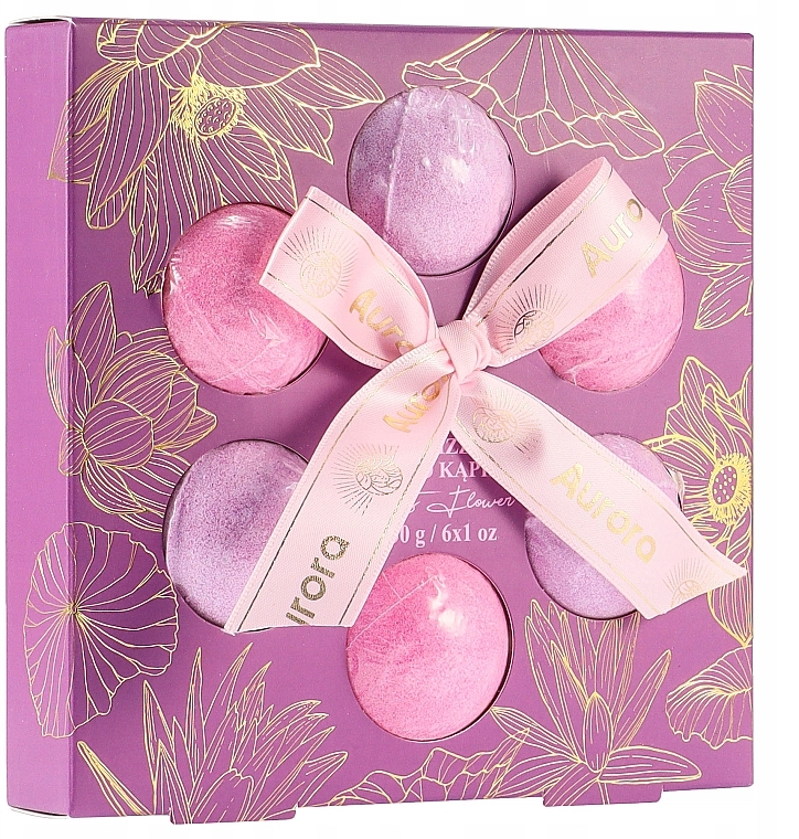 Набір - Aurora Lotus Flower Gift Set (bath/bomb/30gx6) — фото N1