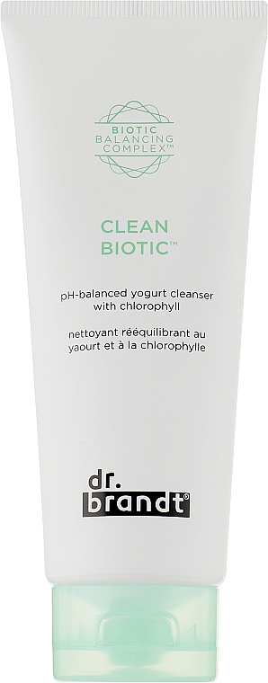 Очищающий крем с хлорофиллом на основе йогурта - Dr. Brandt Clean Biotic Cream — фото N1