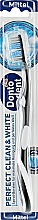 Зубная щетка, средней жесткости, черная - Dontodent Perfect Clean & White Mittel  — фото N2