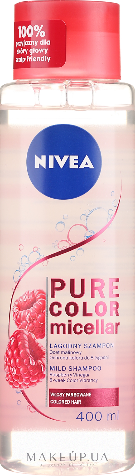 Мицеллярный шампунь для окрашенных волос - NIVEA Pure Color Micellar Shampoo — фото 400ml