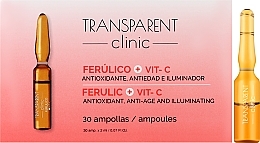 Парфумерія, косметика Ампули для обличчя з вітаміном C - Transparent Clinic Ferulico +Vit C