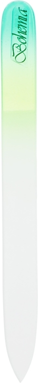 Кришталева пилочка для нігтів, 08-1402, 140мм, зелена - SPL — фото N1