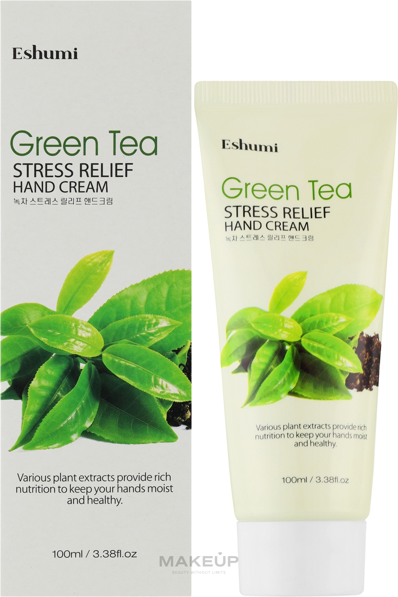 Крем для рук с экстрактом зеленого чая - Eshumi Green Tea Stress Relief Hand Cream — фото 100ml