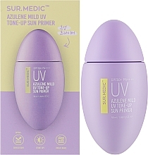 Легкий сонцезахисний праймер - Neogen Sur.Medic Azulene Mild UV Tone-Up Sun Primer SPF50+ PA++++ — фото N2