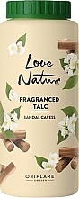 Парфумований тальк для тіла «Ніжність сандалу» - Oriflame Love Nature Fragranced Talc Sandal Caress — фото N3