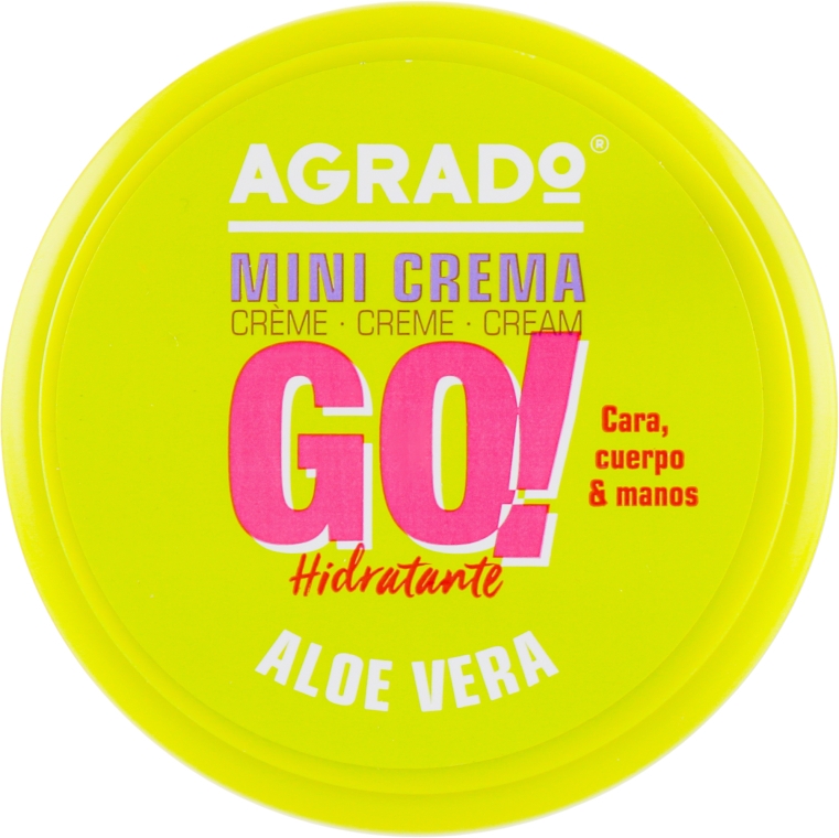 Увлажняющий универсальный крем для лица, рук и тела "Алоэ вера" - Agrado Mini Cream Go! — фото N1