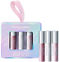 Духи, Парфюмерия, косметика Набор - Baylis & Harding Jojoba Glossy Lip Trio Gift Set (lip/gloss/3x2.5ml)