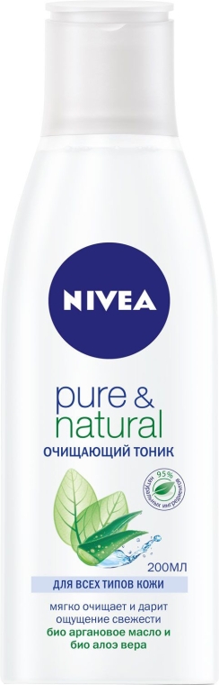 Тоник очищающий Pure & Natural для всех типов кожи - NIVEA Visage Pure & Natural Cleansing Toner