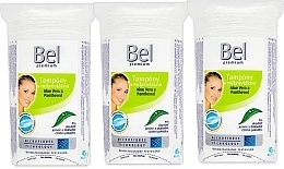 Парфумерія, косметика Набір - Bel Premium Oval Pads with Aloe Vera (cotton/pads/3x45pcs)