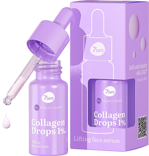 Лифтинг-сыворотка с коллагеном - 7 Days My Beauty Week Collagen Drops 1% Lifting Face Serum — фото N1