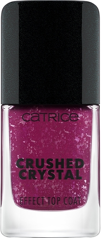 Верхнее покрытие для лака "Дробленый кристалл" - Catrice Crushed Crystal Effect Amethyst Aura Top Coat — фото N2