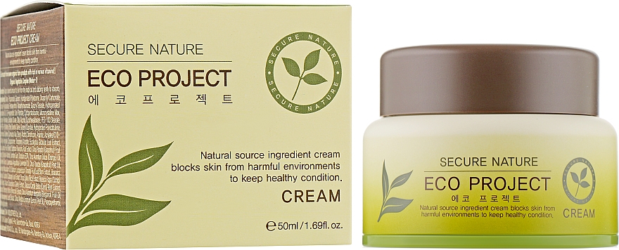 Органічний зволожувальний крем для обличчя - Secure Nature Eco Project Cream — фото N1