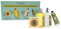 Духи, Парфюмерия, косметика Набор - L'Occitane En Provence Verbena Set (sh/gel/70ml + b/milk/70ml + h/cr/30ml + soap/50g)