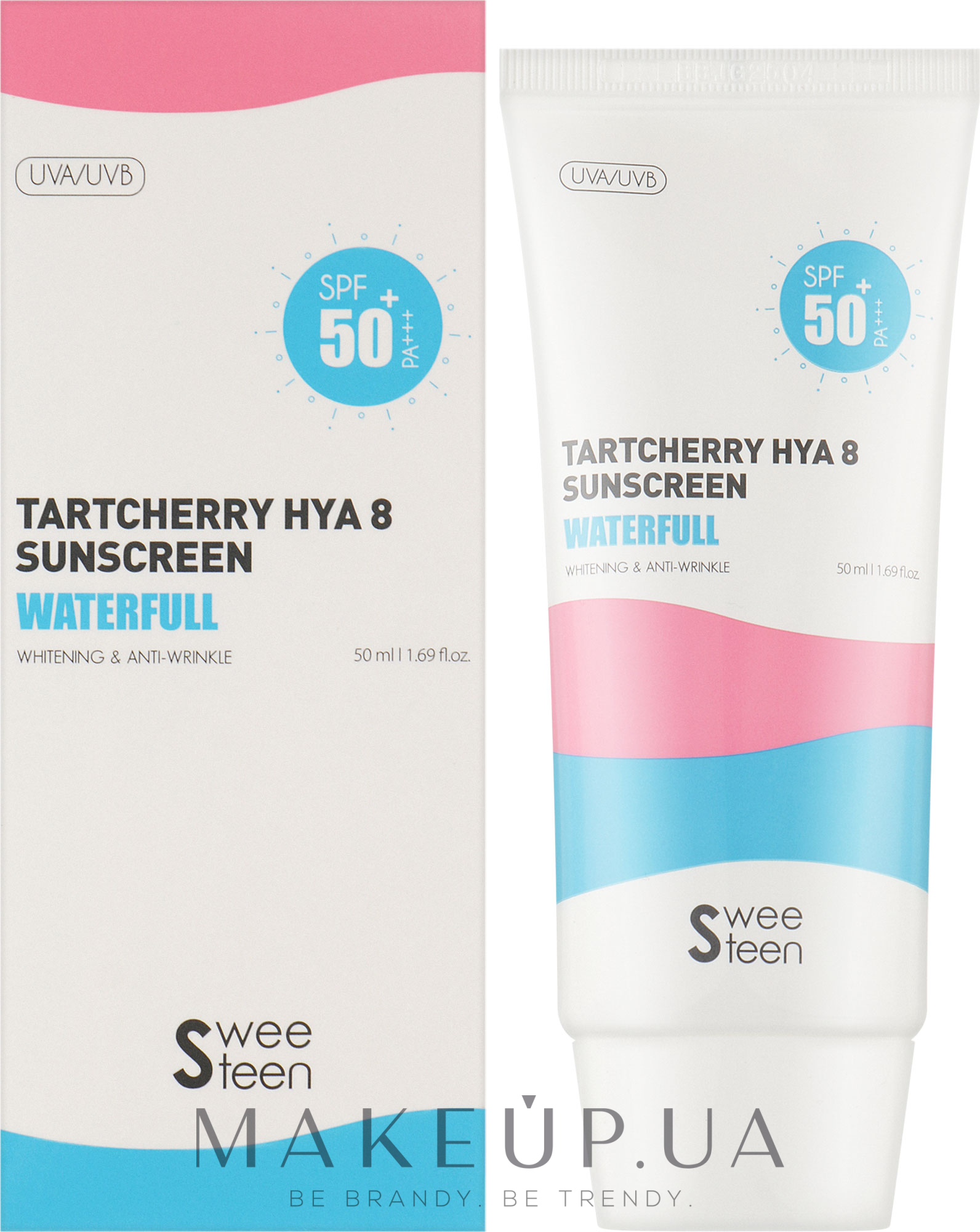 Сонцезахисний крем - Sweeteen Tartcherry Hya 8 Sunscreen SPF 50+ PA+++ — фото 50ml