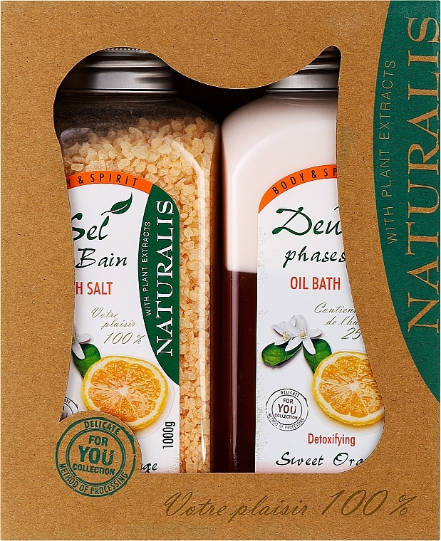 Набор - Naturalis Sweet Orange Set (foam/800 ml + salt/1000 g)  — фото N1