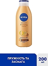 Зволожуючий лосьйон "Пружність та засмага" - NIVEA Q10 Firming + Bronze Body Lotion — фото N2