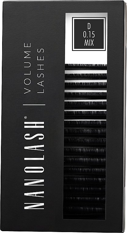 Nanolash Volume Lashes - Накладні вії D, 0.15 (6-13 мм), mix — фото N14