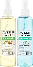 Набір засобів до та після депіляції - Avenir Cosmetics (b/lot/250ml + b/oil/250ml) — фото N1