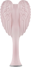 Расческа-ангел компактная, светло-розовая с серым - Tangle Angel Cherub 2.0 Soft Touch Pink — фото N3