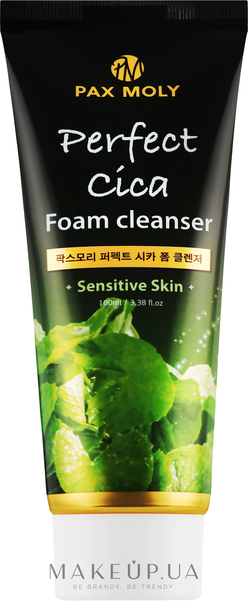 Пінка для обличчя з азіатською центелою - Pax Moly Perfect Cica Foam Cleanser — фото 100ml