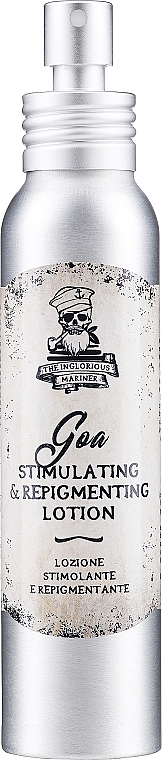 Стимулювальний і репігментувальний лосьйон для волосся і бороди проти сивини - The Inglorious Mariner Goa Stimulating and Repigmenting Lotion — фото N1