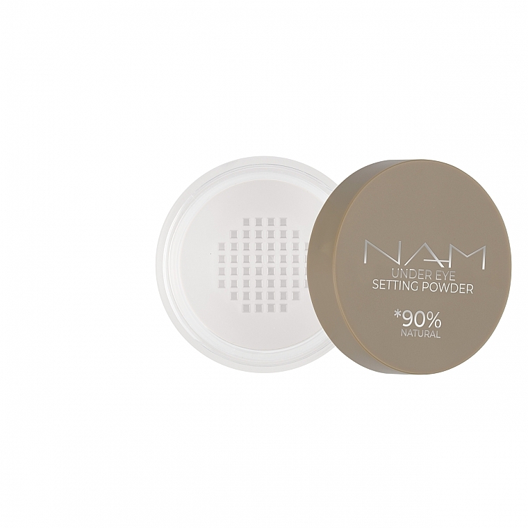 NAM Under Eye Setting Powder - Освітлювальна пудра для фіксації під очима — фото N3