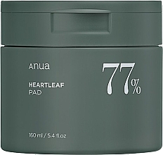 Парфумерія, косметика Тонер-пади для обличчя - Anua Heartleaf 77% Clear Pad