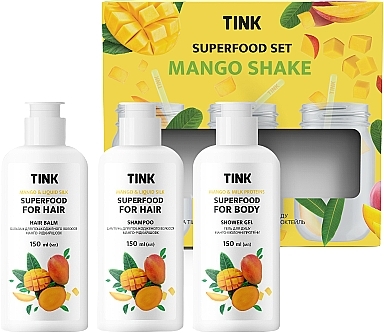 Подарочный набор - Tink Superfood Mango Shake Set (sh/gel/150ml + shmp/150ml + balm/150ml) — фото N3