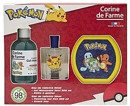 Corine De Farme Pokemon - Набор (edt/50ml + sh/gel/300ml + acc/1pc) — фото N1