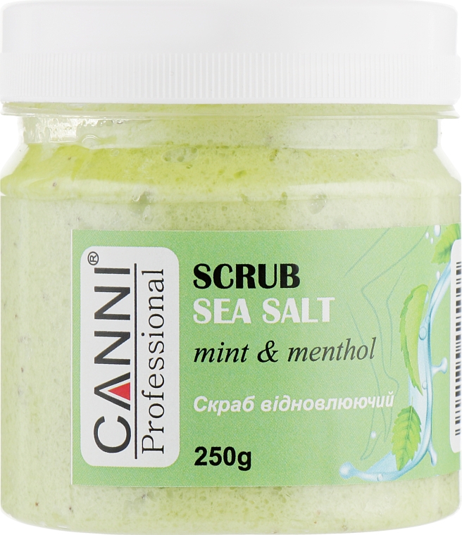 Скраб из морской соли "Мята и ментол" - Canni Sea SalT Scrub Mint & Menthol — фото N1