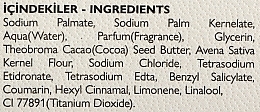 Натуральне відлущувальне мило для обличчя та тіла з маслом какао і вівсяними висівками - Thalia — фото N2