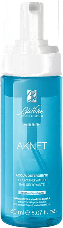 Очищувальна вода для обличчя - BioNike Aknet Cleansing Water — фото N1