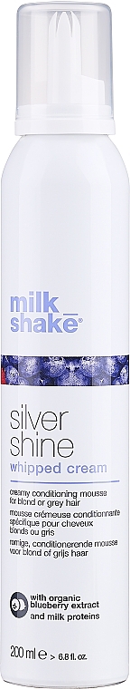 Крем-піна для волосся - Milk Shake Silver Shine Whipped Cream — фото N1