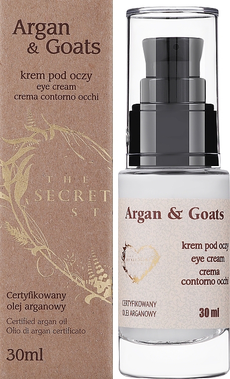 Крем для шкіри навколо очей "Арганія й козяче молоко" - Soap&Friends Argan & Goats Eye Cream — фото N2