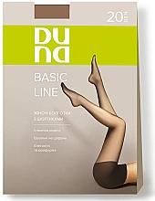 Колготки женские с шортиками "Basic Line", 20 Den, мокко - Duna — фото N1