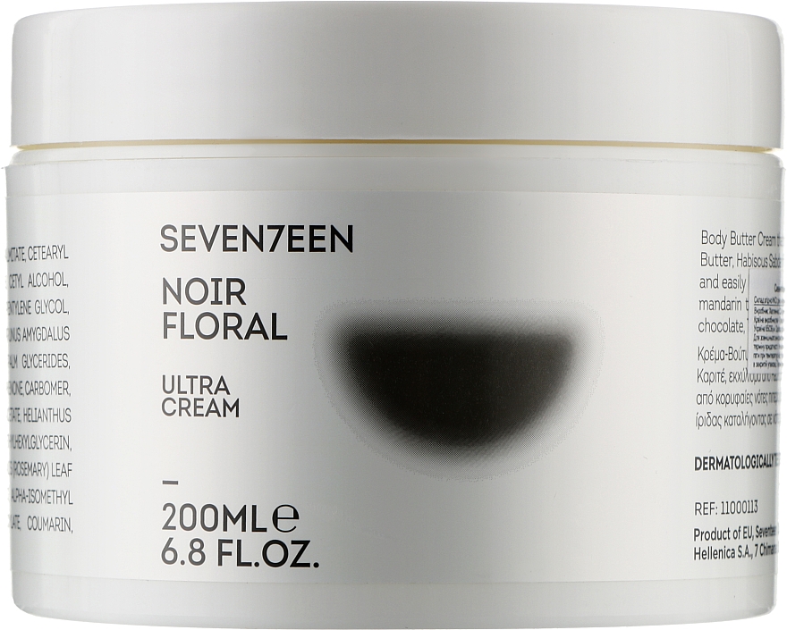 Крем для тела "Noir Floral" - Seventeen Ultra Cream