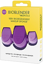 Спонж для макіяжу, фіолетовий, 3 шт. - EcoTools BioBlender Trio — фото N1