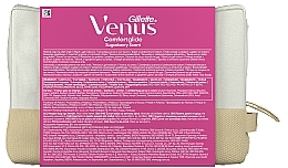 Набор - Gillette Venus Comfortglide Sugarberry Scent (razor/1pcs + refil/2pcs + case + pouch) — фото N3