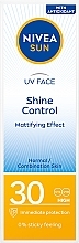 Сонцезахисний крем для обличчя з ефектом матування - NIVEA Sun UV Face Shine Control Mattifying Effect SPF 30 — фото N1