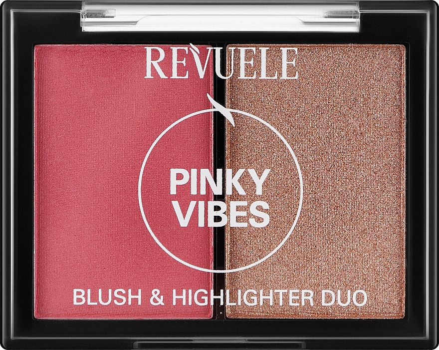 УЦЕНКА Палитра румян и хайлайтера - Revuele Blush & Highlighter Duo * — фото N2