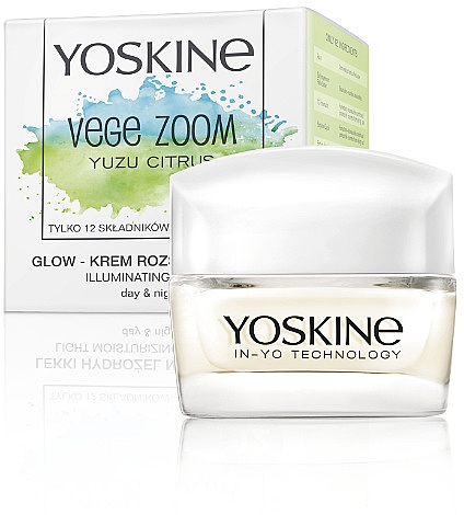 Освітлювальний денний та нічний крем - Yoskine Vege Zoom Yuzu Citrus — фото N1