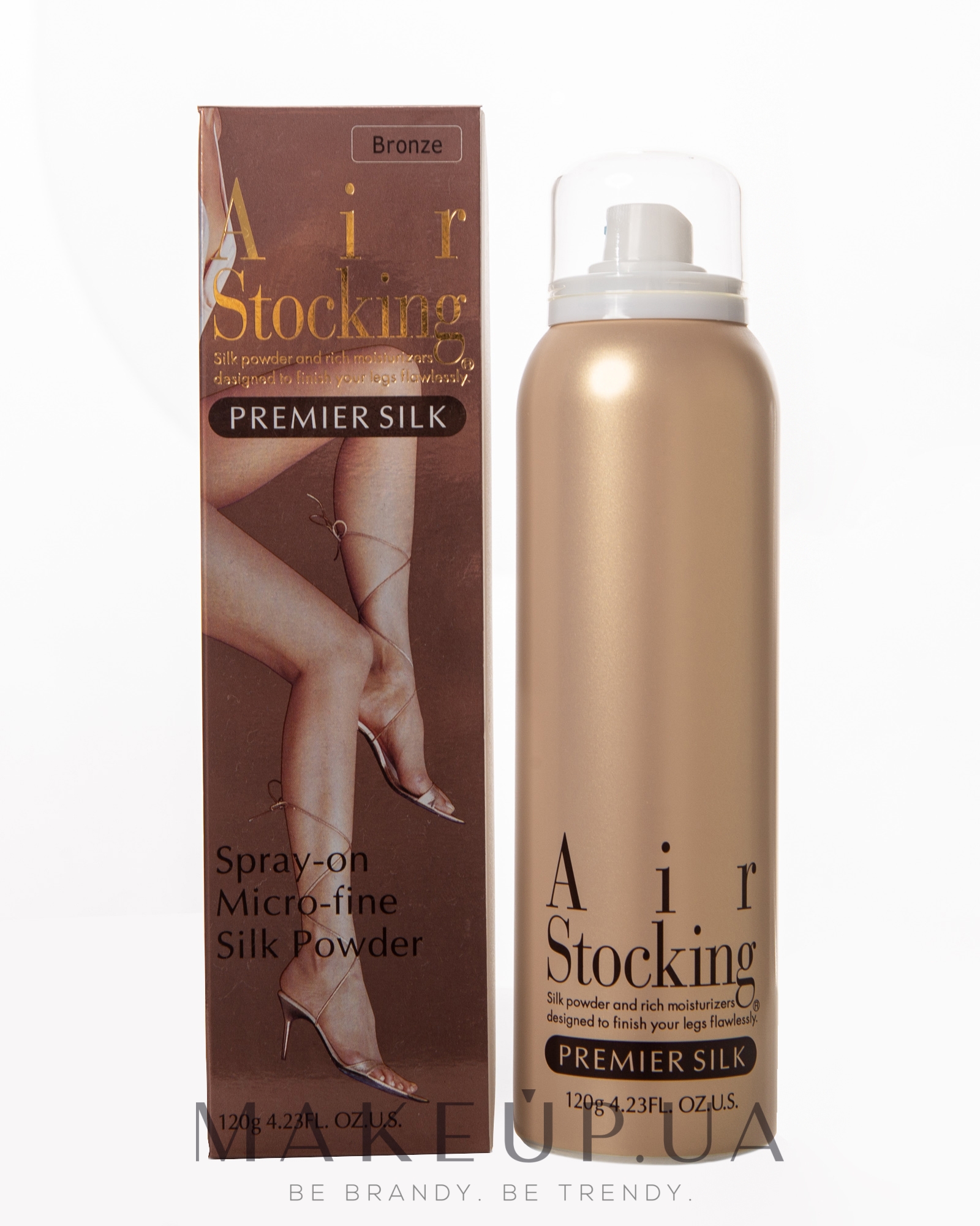 Тональний спрей для ніг - AirStocking Premier Silk Spray — фото Bronze