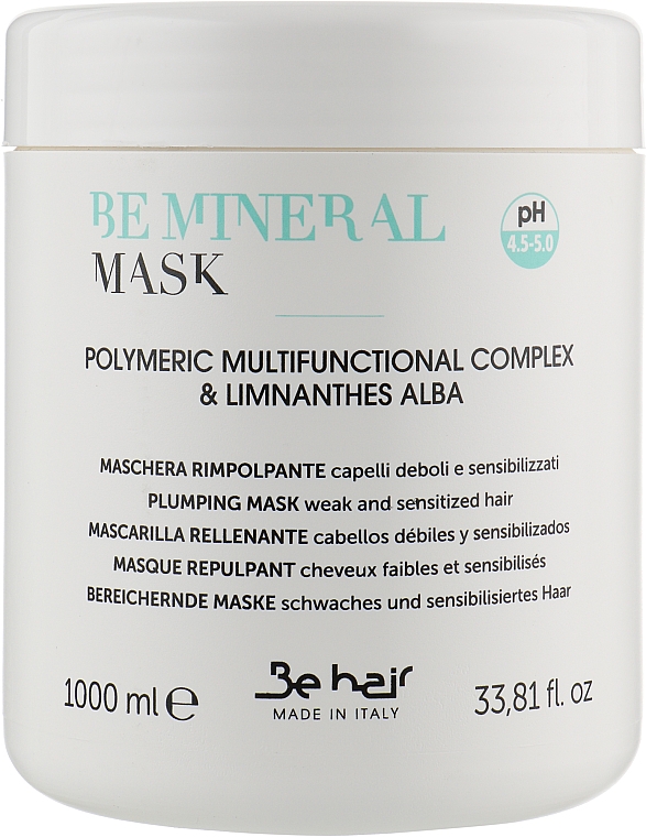 Ущільнювальна маска для волосся з мінералами - Be Hair Be Mineral Plumping Mask — фото N3