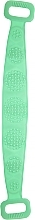 Силіконова щітка-масажер для миття спини, ніг і ступень, зелена - Deni Carte — фото N1