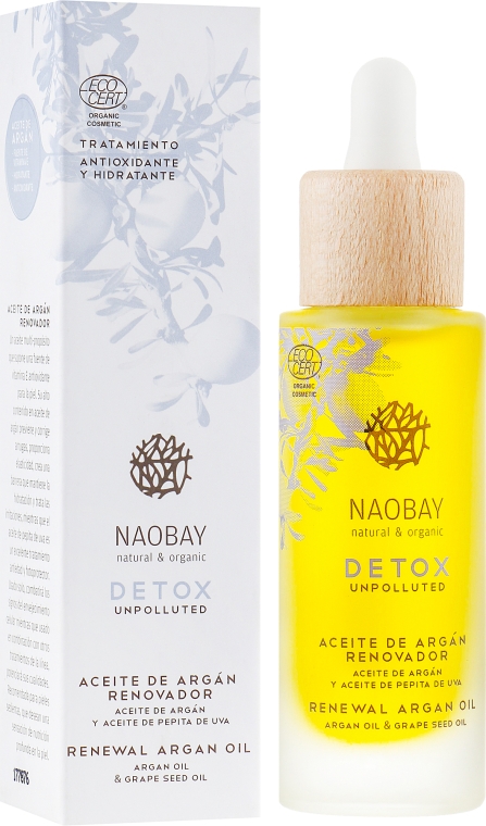 Арганієва олія - Naobay Detox Renewal Argan Oil