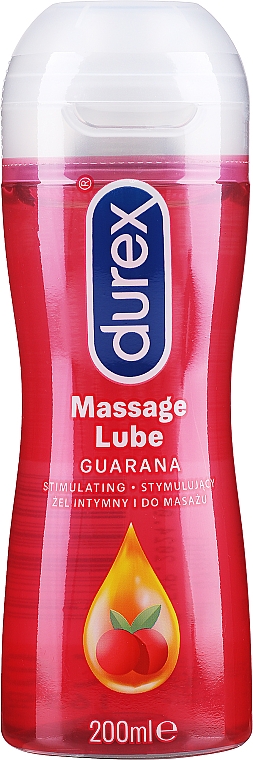 Інтимний гель-змазка з масажним аплікатором "Гуарана" - Durex Play Massage 2 in 1 Sensual