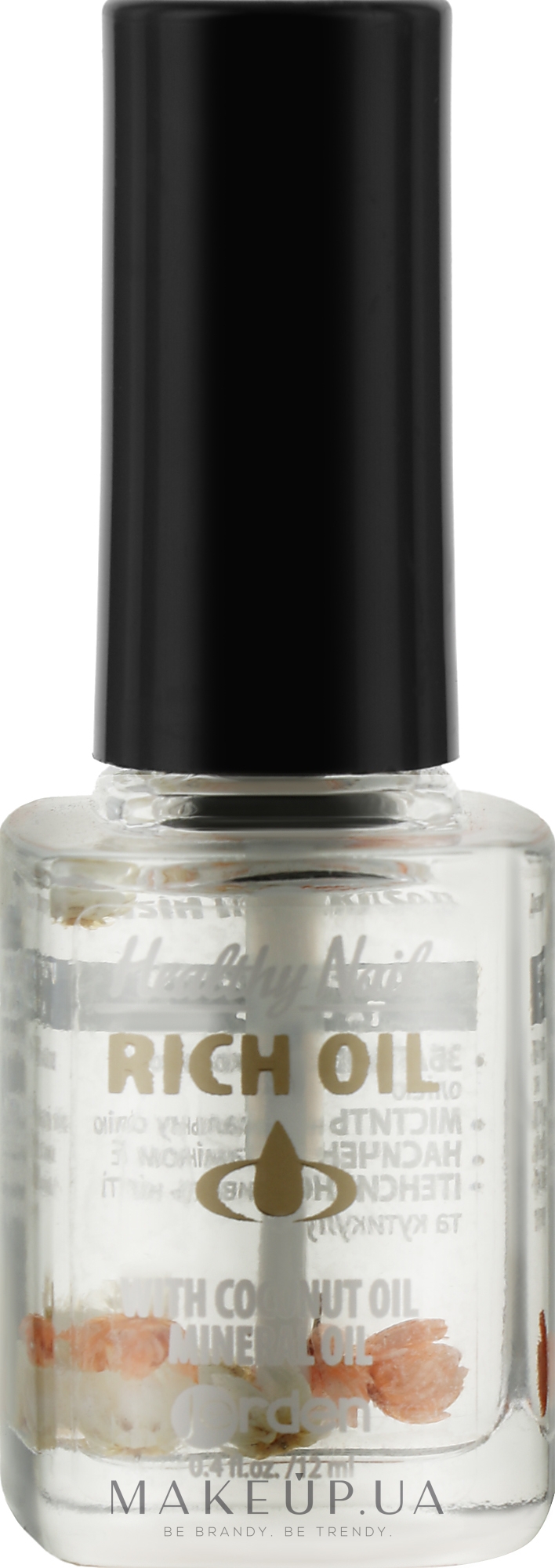 Масло для кутикулы и ногтей с сухоцветами "Кокос" № 168 - Jerden Healthy Nails Rich Oil — фото 12ml
